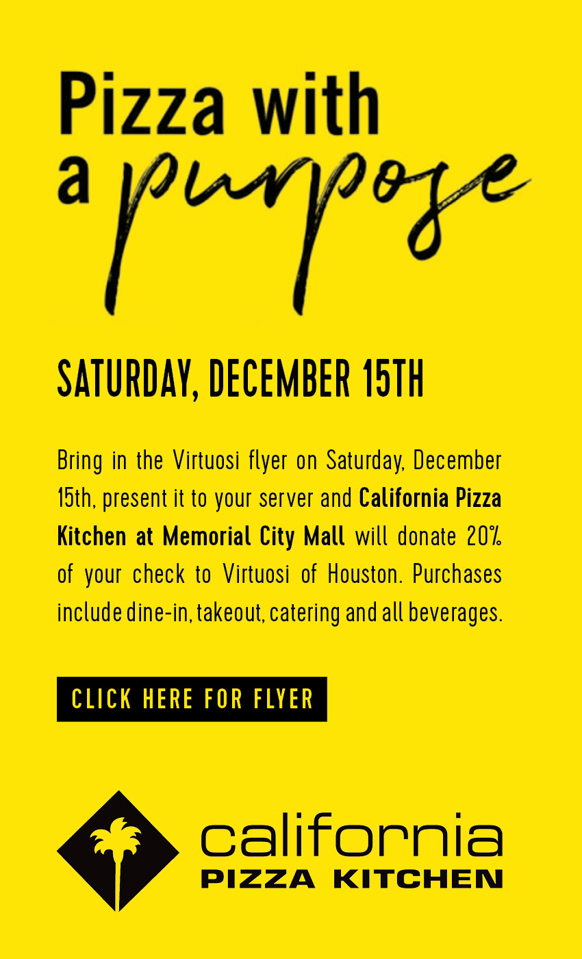 Pizza with a Purpose / California Pizza Kitchen at Memorial City Mall